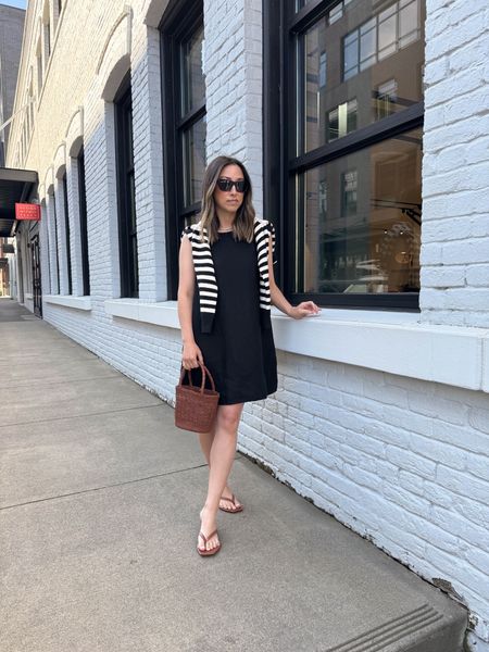 New spring classics from @jcrew! My dress is on sale! I’m in the xs. Runs slightly long. This is after a wash and dry. 

Dresses, summer dress, petite style, sandals 

#LTKShoeCrush #LTKFindsUnder100 #LTKSaleAlert
