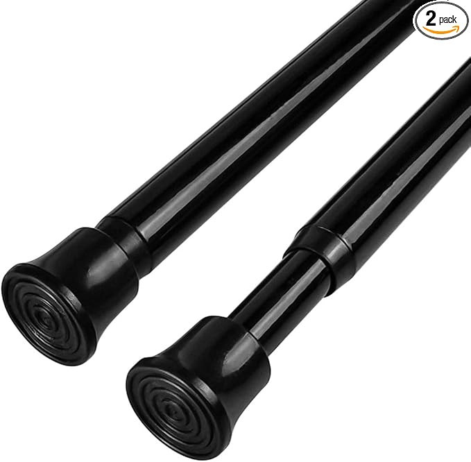 KXLife Small Spring Curtain Rod, Adjustable Spring Tension Rod 18 to 28 inches, Expandable Spring... | Amazon (US)