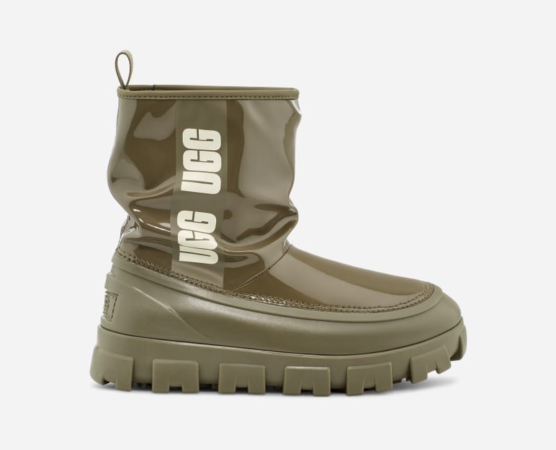 UGG® Women's Classic Brellah Mini Synthetic Classic Boots in Burnt Olive, Size 8 | UGG (US)