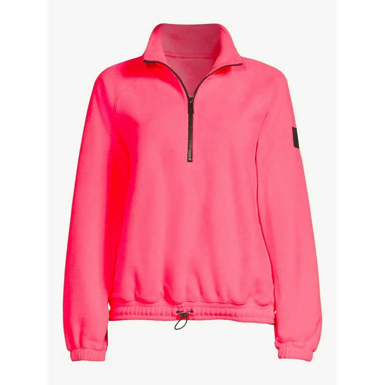 Love & Sports Women's Quarter Zip Fleece Pullover, Sizes XS-XXXL | Walmart (US)
