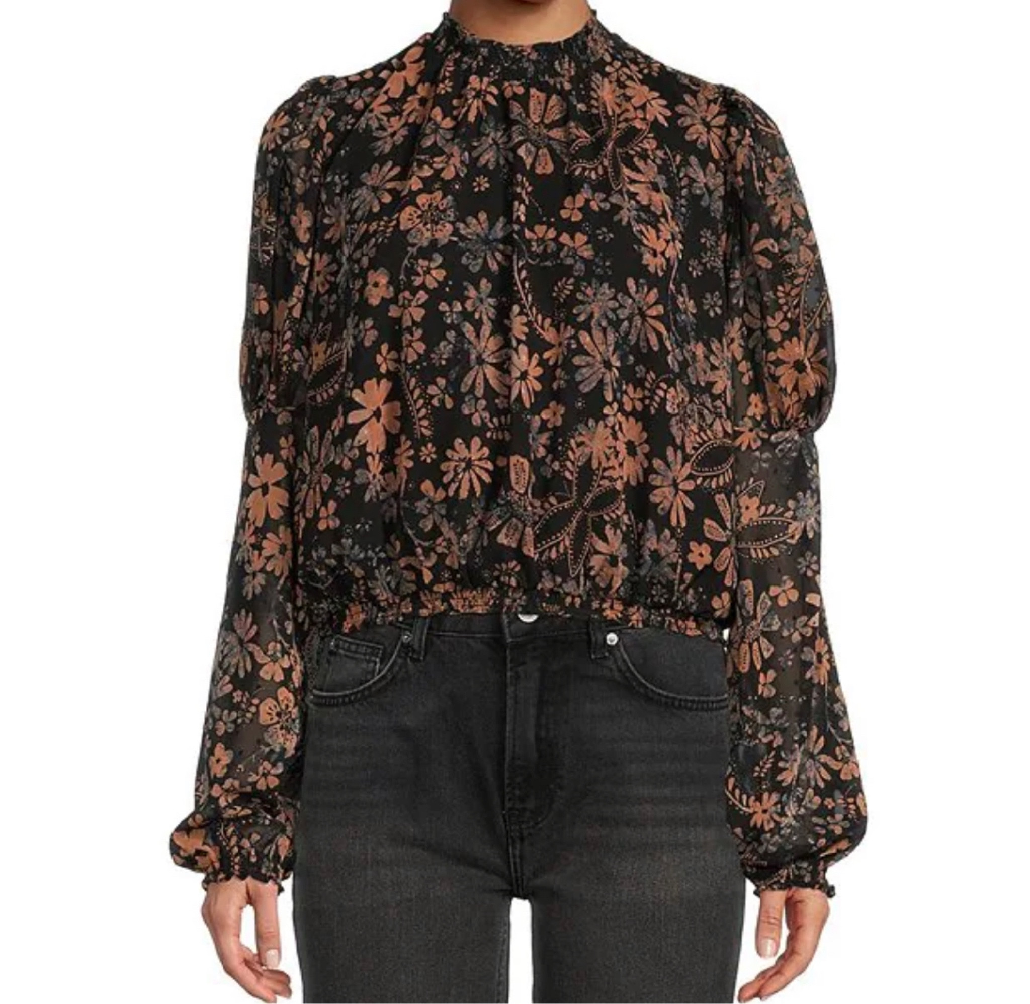 This blouse is so pretty! Perfect for date night or the holidays! Dress up or down. True to size. 

#LTKsalealert #LTKSeasonal #LTKunder50