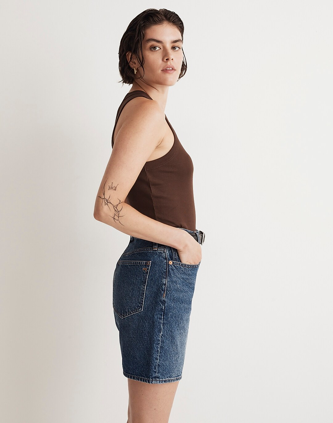 Brightside Rib Cutaway Tank | Madewell