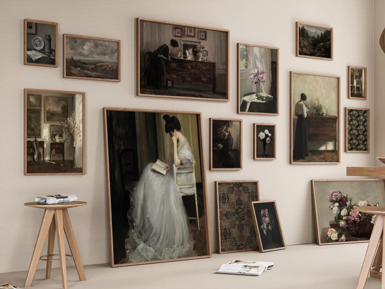 Vintage ENTIRE Shop Sale MEGA Bundle Wall Art Vintage CLASSIC Prints Antique Gallery Wall Set Lan... | Etsy (US)