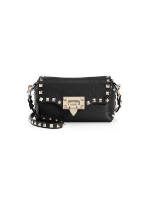 Valentino Garavani Mini Rockstud Leather Crossbody Bag | Saks Fifth Avenue