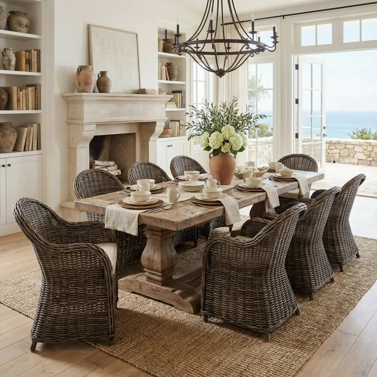 Safavieh Callista Wicker Club Chair, Black Wash | Walmart (US)