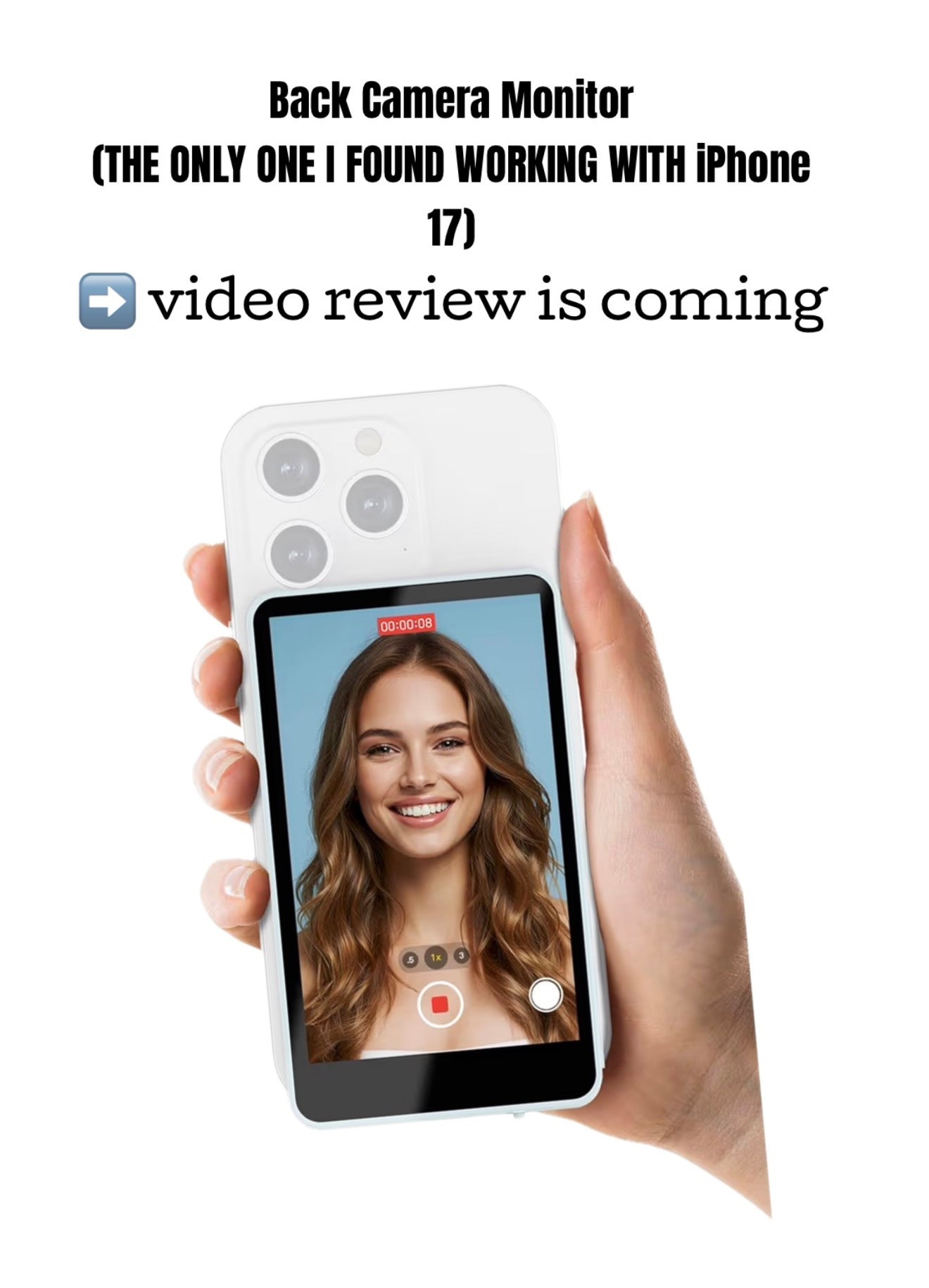 The only back camera monitor that works for iPhone 17!


#LTKgrwm #LTKdayinmylife #LTKmomlife