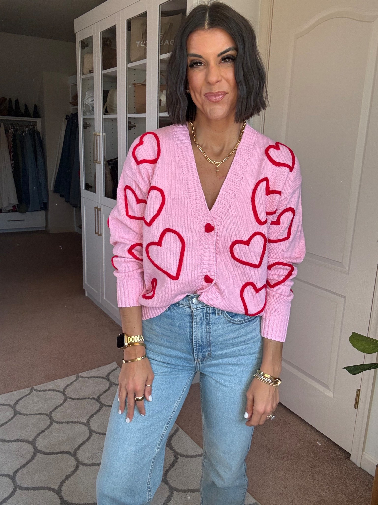 Target  Valentine’s Day sweater was a top seller this past week! I’m 5’5 and in size small. Size 2 in jeans 

#LTKstorytime #LTKFindsUnder100 #LTKSeasonal