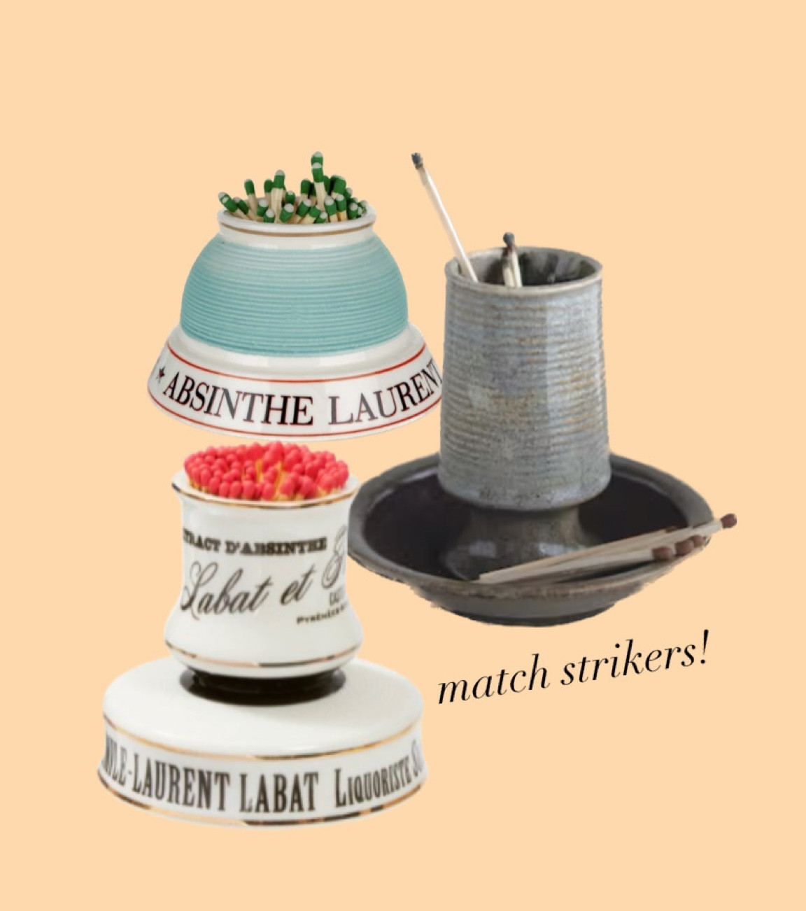 non-vintage match strikers! so fun. 

#LTKhome