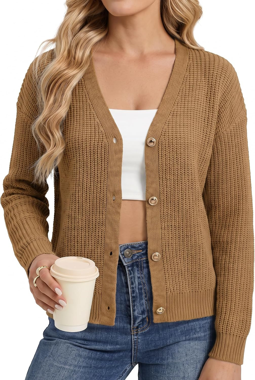 Cardigan Sweaters for Women, Womens Sweaters Chunky Cardigan Fall Clothes | Amazon (US)
