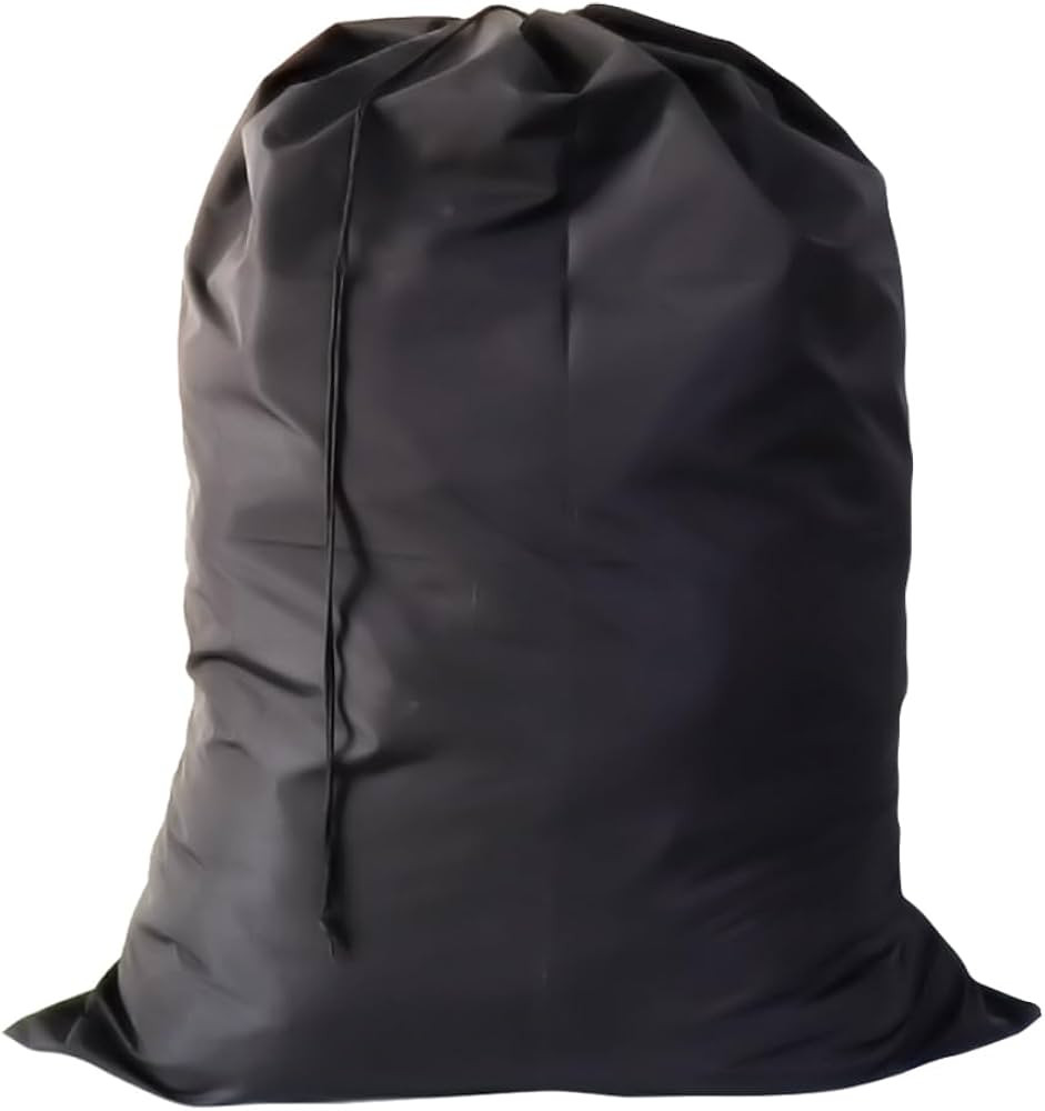 Extra Large Laundry Bag, Black Bags with Drawstring Closure, 30"x40", for college, dorm and apart... | Amazon (US)