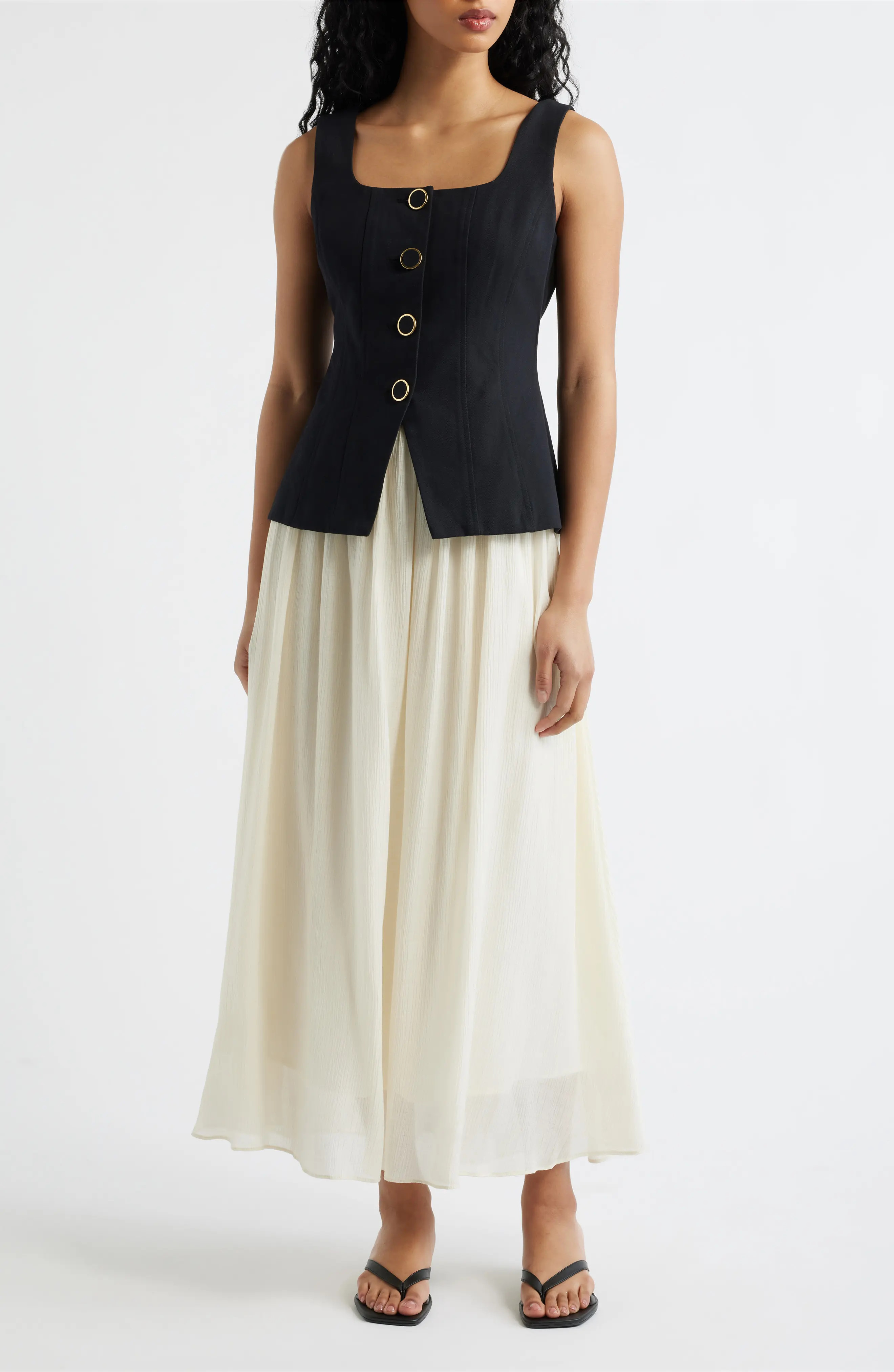 MOON RIVER Sleeveless Two-Piece Dress (Women) | Nordstrom | Nordstrom