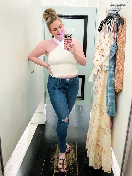 This top is so cute and is available in two different colors! I’m currently wearing size XL and it fits true to size! It’s currently on sale for $10 so snag yours today! 

#LTKstyletip #LTKsalealert #LTKmidsize