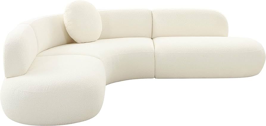 Tov Furniture Broohah Cream Boucle Sectional | Amazon (US)
