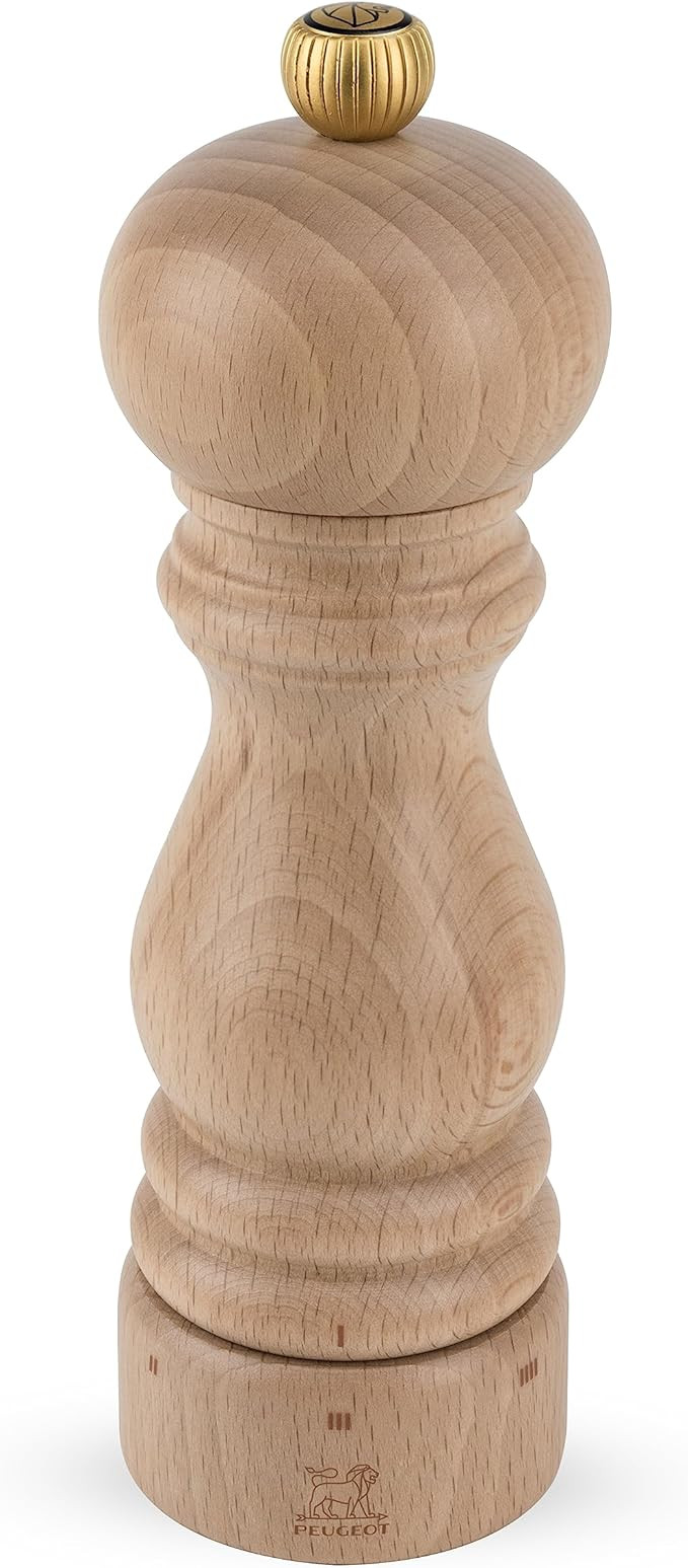 Peugeot - Paris u'Select Manual Pepper Mill - Adjustable Grinder - Beechwood, Natural | Amazon (US)