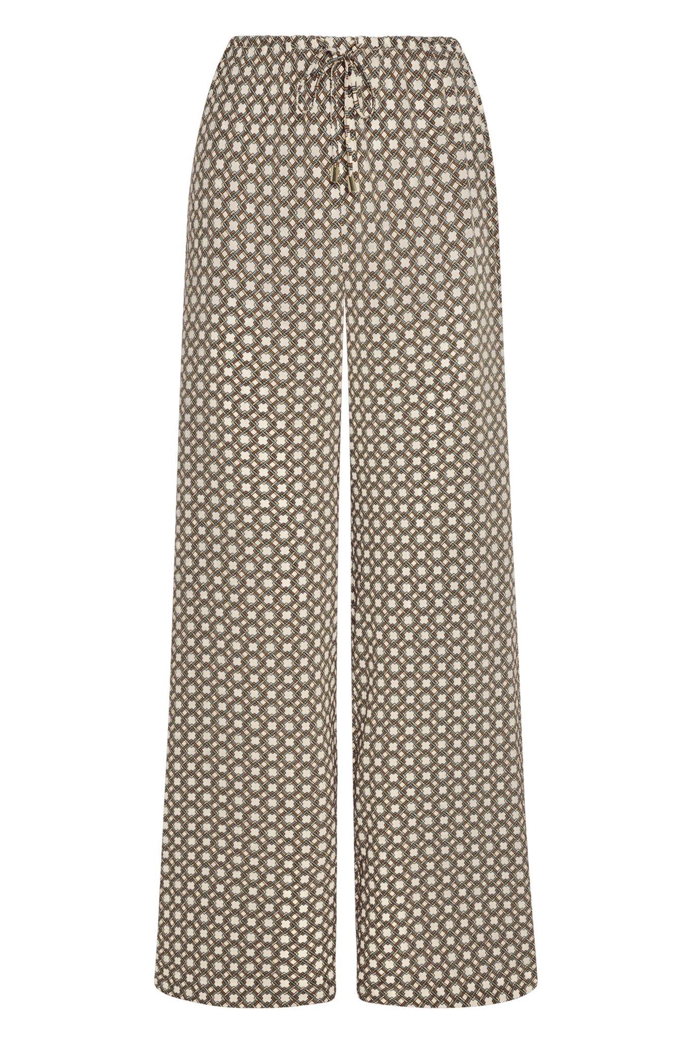 Belize Pant - Tile Geo Silk | Monday Swimwear