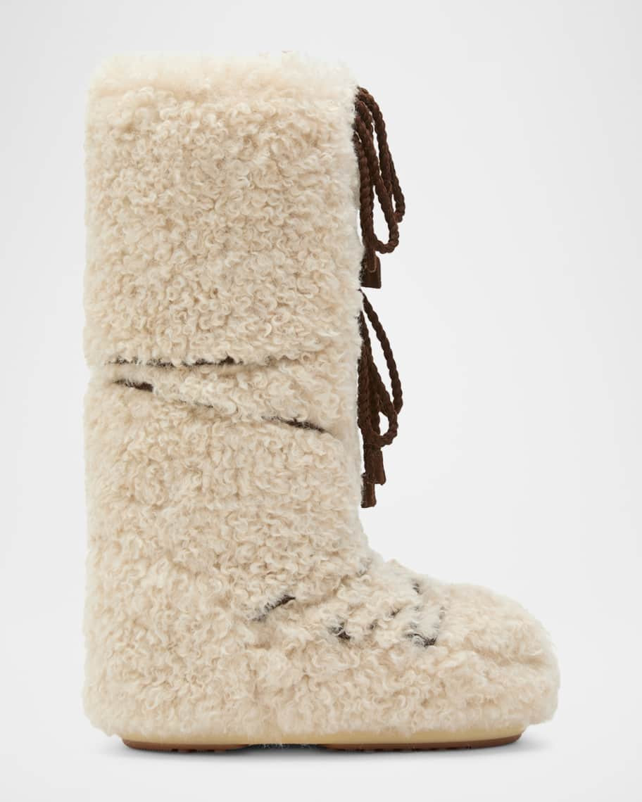 Icon Curly Extra Knee-High Snow Boots | Neiman Marcus