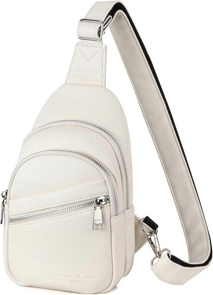 INICAT Small Crossbody Sling Bags for Women Vegan Leather Cell Phone Purse Fanny Packs for Women Men | Amazon (US)