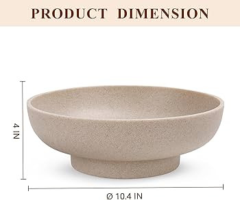 Large Decorative Bowl, Modern Handicraft Resin Bowls for Home Decor, Decorative Fruit Bowl for Ki... | Amazon (US)