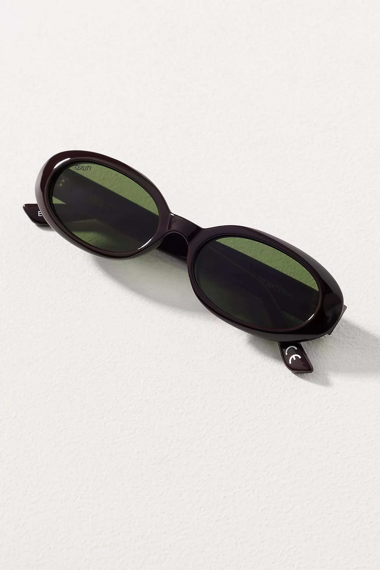 Reality Eyewear Oval Slim Sunglasses | Anthropologie (US)