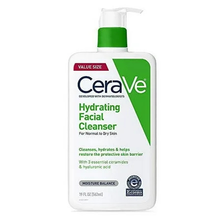 CeraVe Hydrating Facial Cleanser 19oz | Walmart (US)