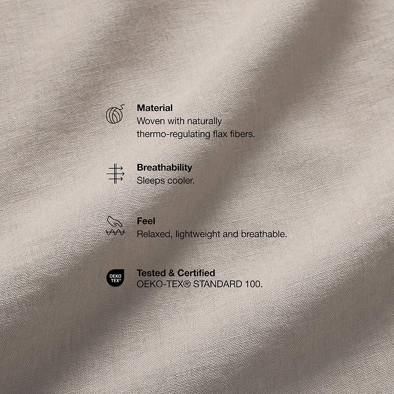 Aire Natural EUROPEAN FLAX -Certified Linen Warm Natural King Duvet Cover + Reviews | Crate & Bar... | Crate & Barrel