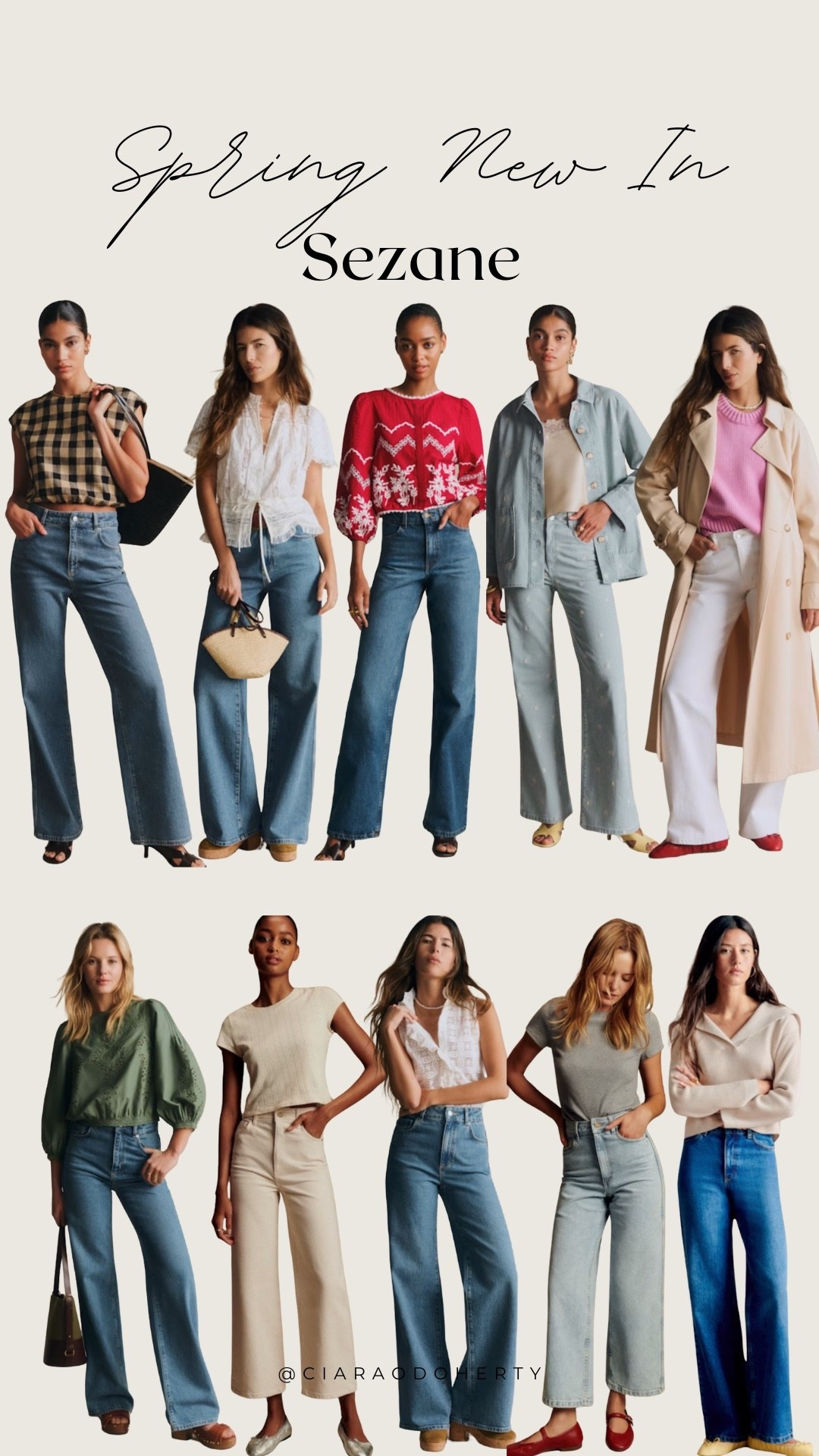 Spring New In: Sezane

Sezane, jeans, spring new in, crochet shirt, floral top, denim jeans, red dress, trench coat, trousers, jeans, denim jacket, blousee

#LTKireland #LTKeurope #LTKspring