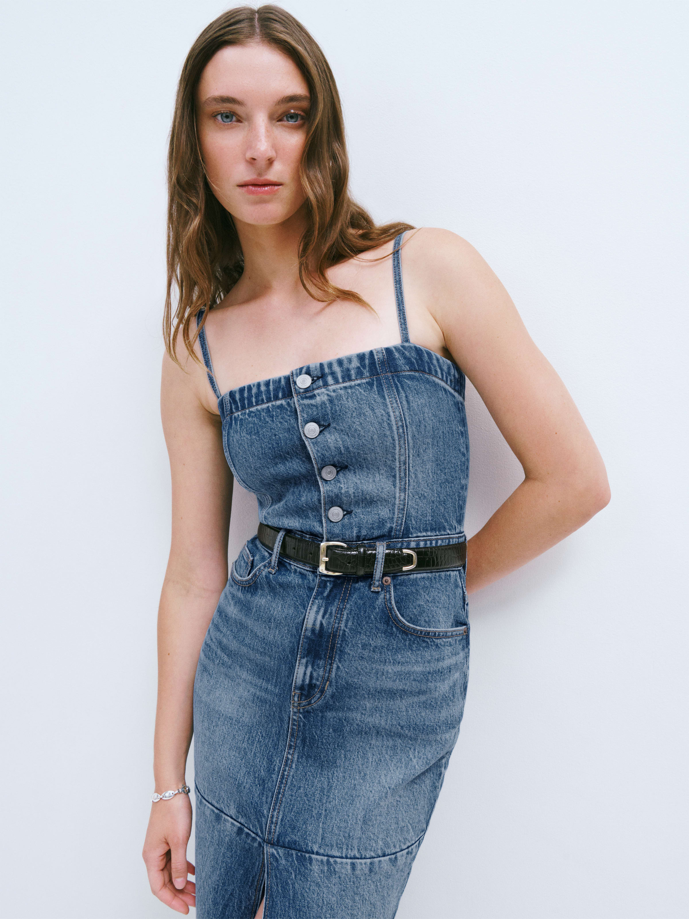 Tazz Maxi Denim Dress | Reformation (Global)