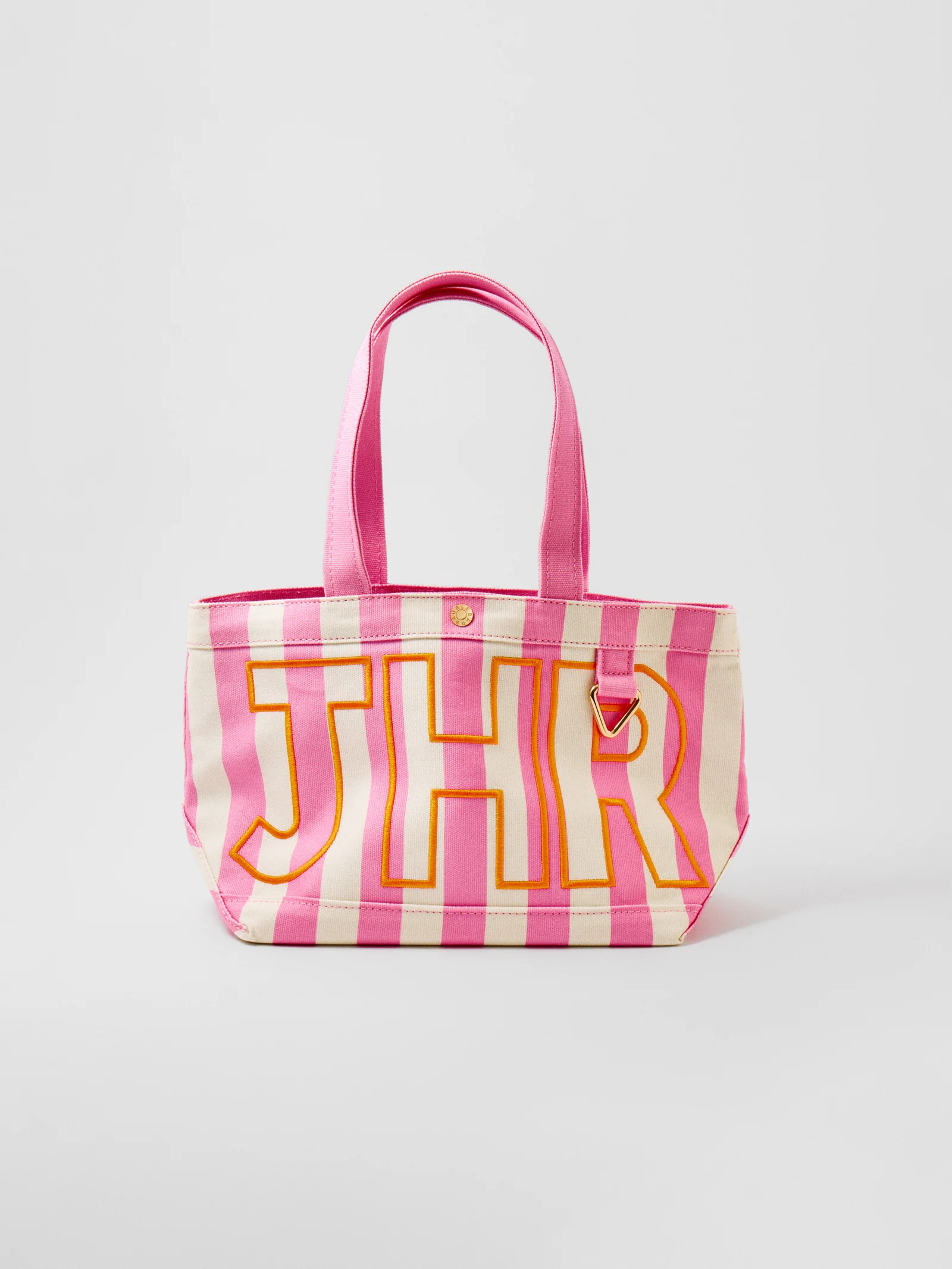 Striped Custom Alpha Tote - Custom Flamingo | BaubleBar