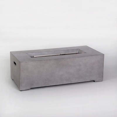 Pipestone 42" Rectangle Concrete Gas Fire Pit - Gray - Project 62™ | Target