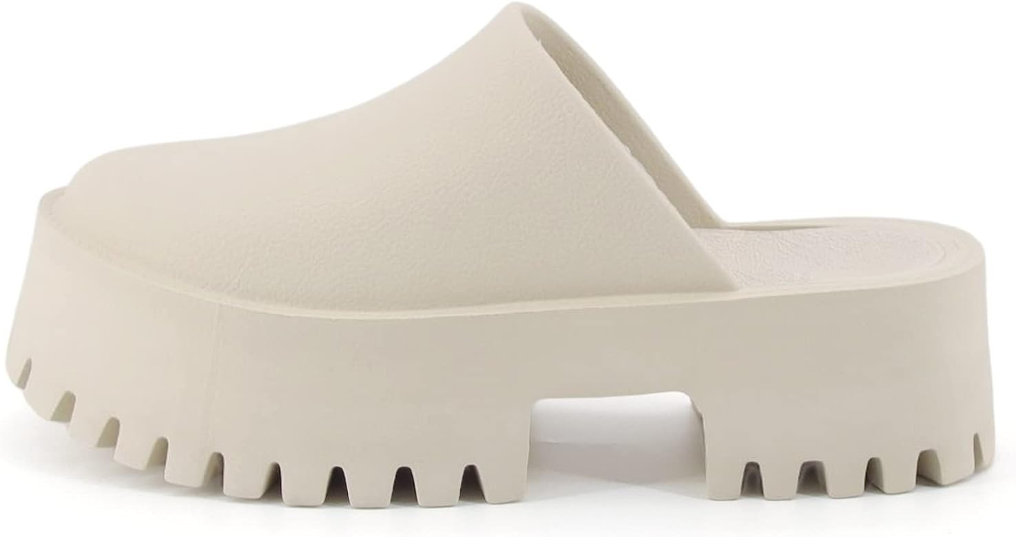 Women's Thick-soled Casual Slippers Home Non-Slip Waterproof Summer Fashion Lazy Slip-on Slippers Be | Amazon (US)