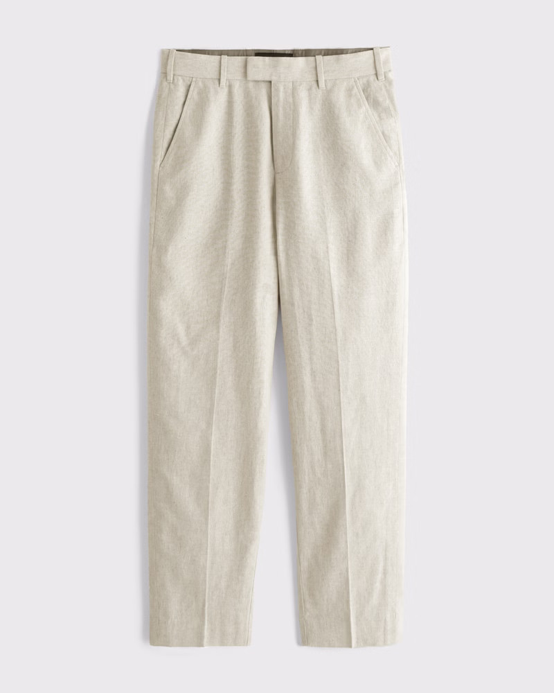 The A&F Collins Linen-Blend Suit Pant | Abercrombie & Fitch (US)