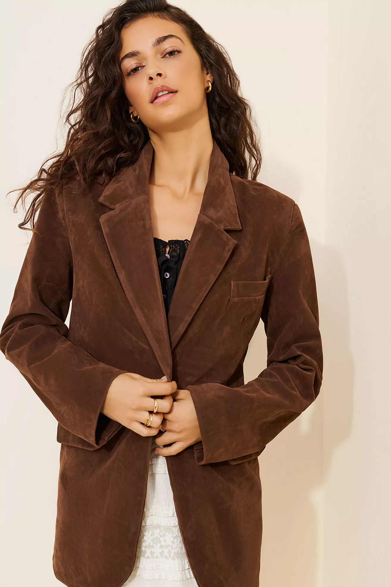 Paper Cut Vegan Suede Blazer | Free People (Global - UK&FR Excluded)
