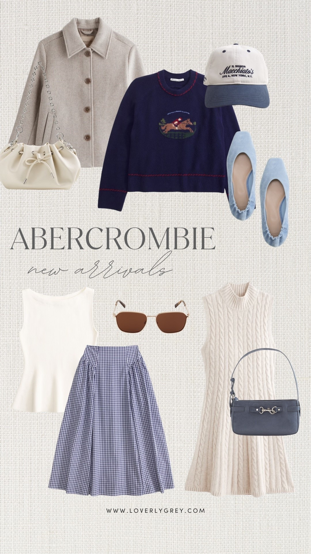 These new Abercrombie fall finds are SO good! I love the mix of navy, cream and soft blue, especially the cozy sweater, gingham skirt and sweater dress. Such cute Abercrombie fall outfits for women if you want pieces that feel preppy, feminine and easy to wear all season.

#LTKootd #LTKSeasonal #LTKWorkwear