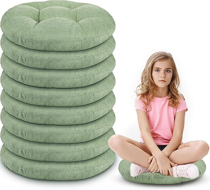 Fumete 8 Pcs 16 Inch Round Floor Cushions for Kids and Toddlers, Flexible Seating Classroom Furni... | Amazon (US)