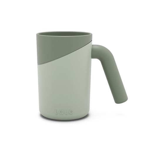 Lalo Bath Rinse Cup - Handle for Easy Grip, Tear-Free Baby Bathing, Flexible Lip, Non-Toxic, Soft Edge, Lightweight Bath Cup For Rinsing Hair and Body - Sage | Amazon (US)