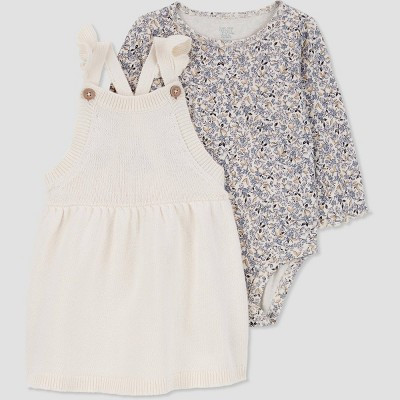 Carter's Just One You®️ Baby Girls' Floral Dress Set - Cream | Target