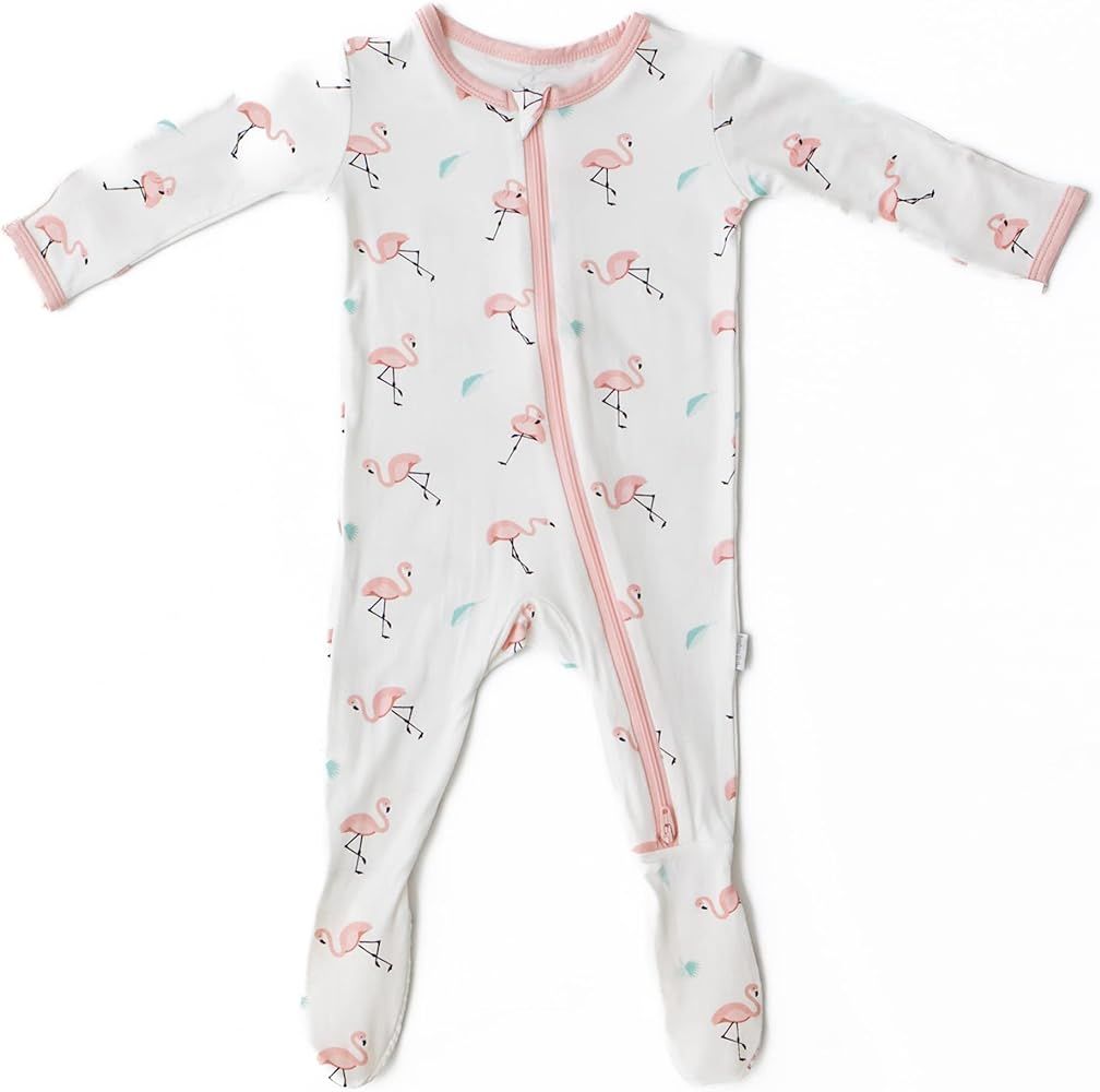 Soft Baby Bamboo Viscose Footie Pajamas, Zipper Closure, 0-24 Months | Amazon (US)