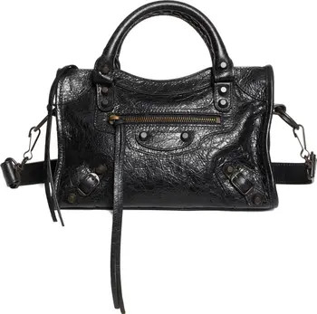 Balenciaga Mini Le City Crinkle Leather Top Handle Bag | Nordstrom | Nordstrom