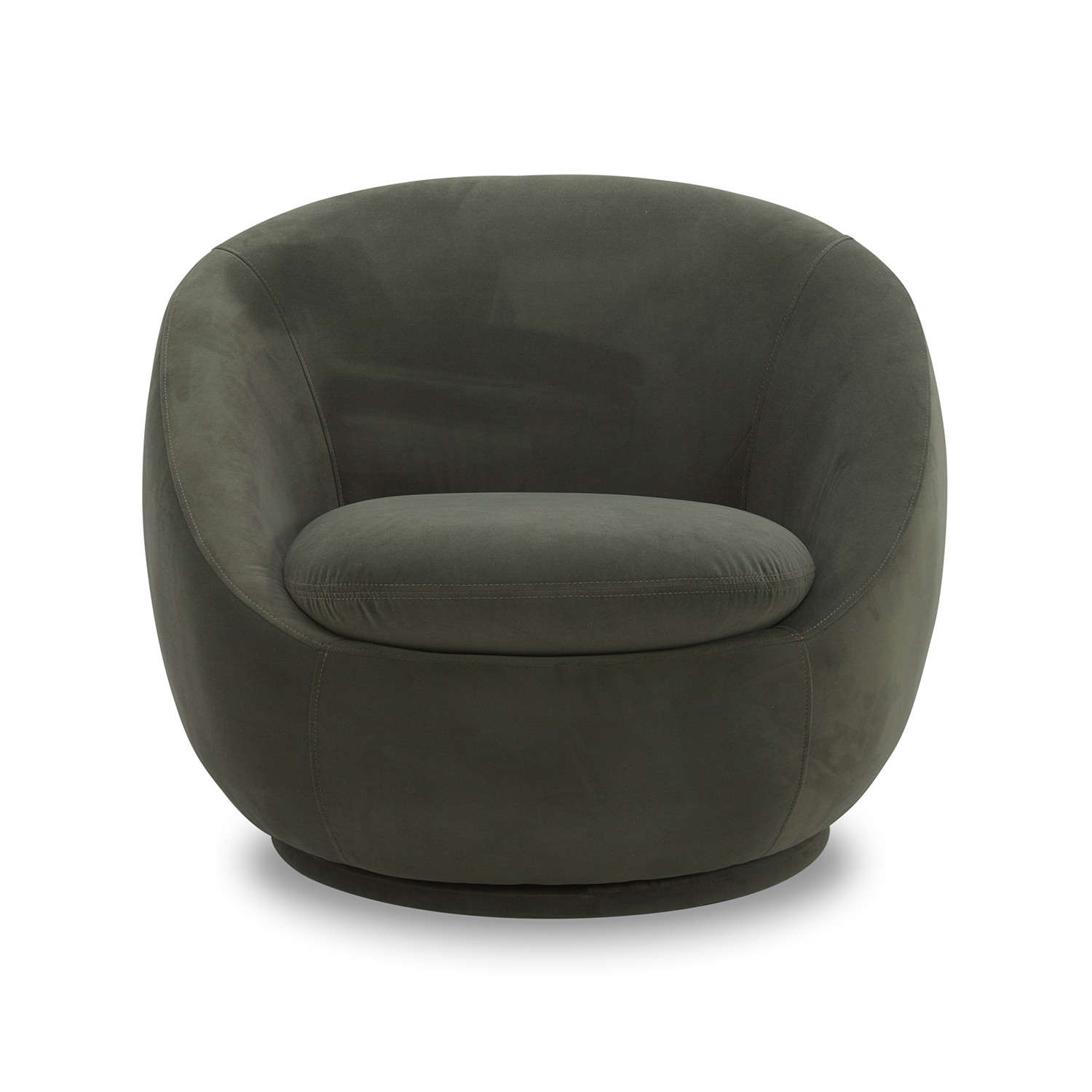 Better Homes & Gardens Mira Swivel Chair, Olive Velvet - Walmart.com | Walmart (US)