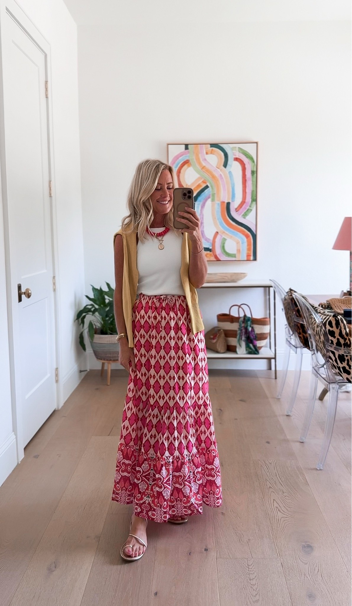 This skirt is an Anthro look for less and is so good! 
Tank: small
Sweater: small
Skirt: small

#LTKOver40 #LTKSeasonal #LTKootd