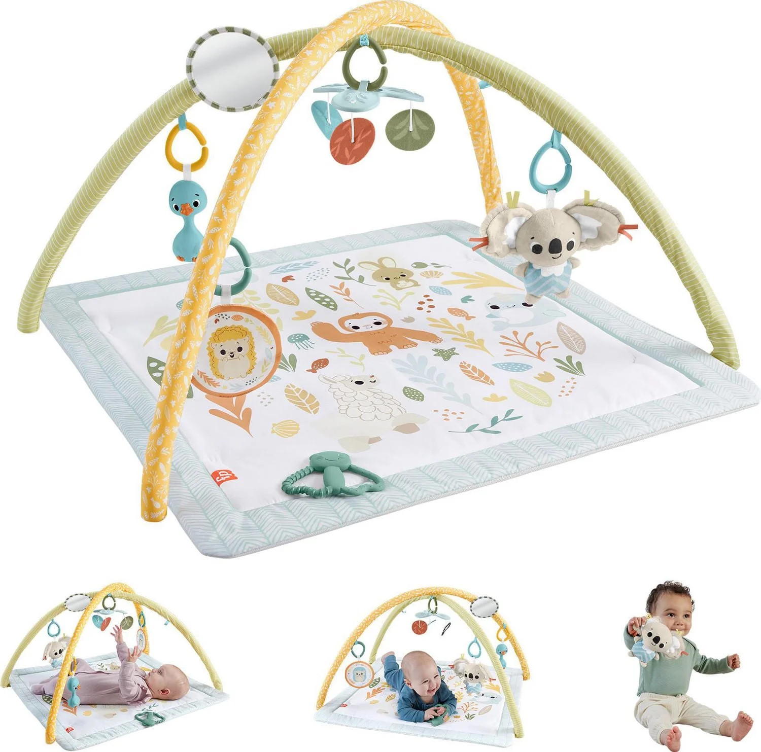 Fisher-Price Simply Senses Newborn Gym Baby Activity Mat with 6 Sensory Toys | Walmart (CA)