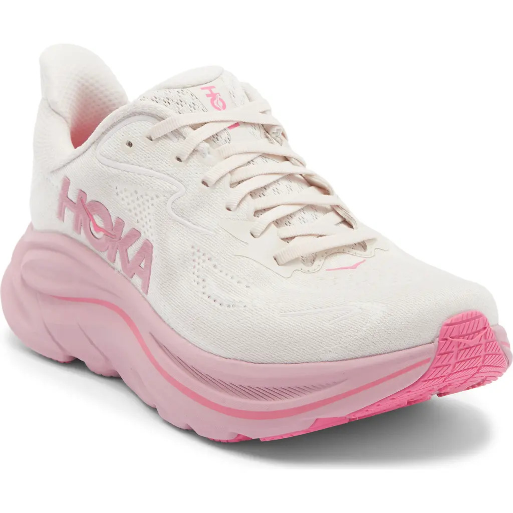 HOKA Clifton 10 Running Shoe in Rose Cream /Dried Rose at Nordstrom, Size 5 | Nordstrom