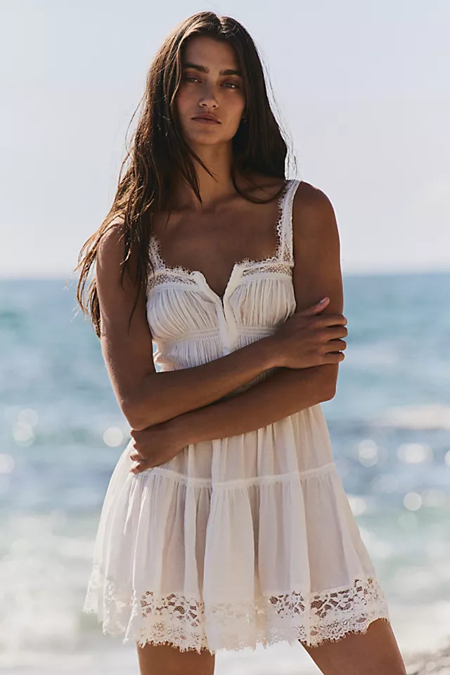 So In Love Mini Slip by Intimately at Free People in Luxe Red Combo, Size: XS | Free People (UK)