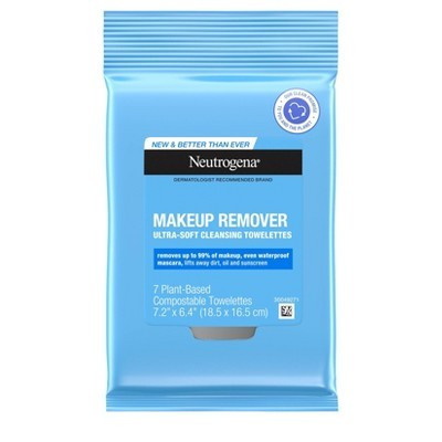 Neutrogena Facial Cleansing Makeup Remover Wipes - Travel Size - 7ct | Target