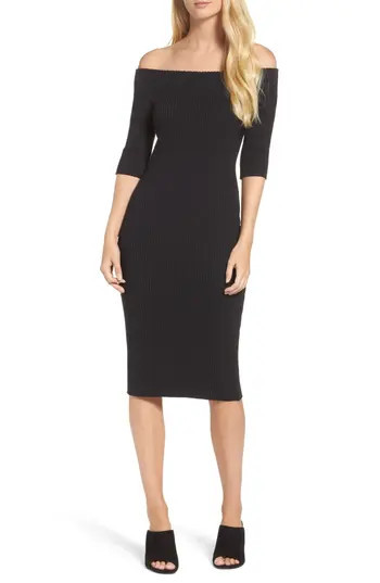 Women's Trina Trina Turk Necha Off The Shoulder Body Con Dress | Nordstrom