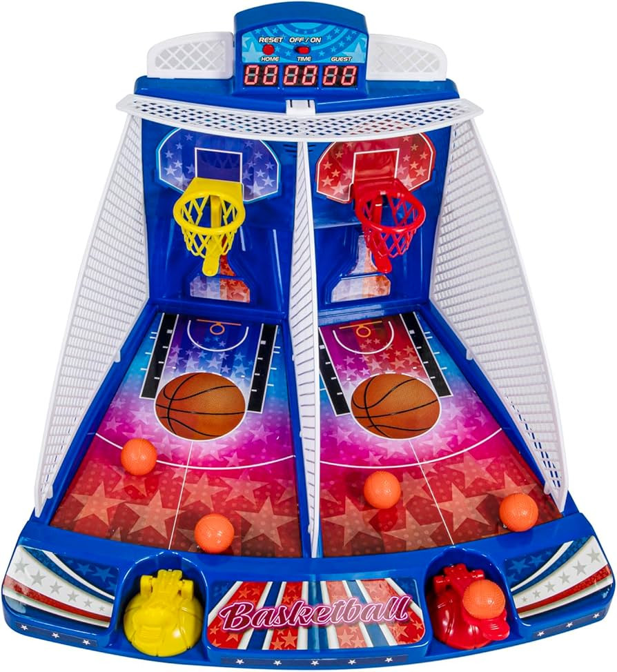 Merchant Ambassador Retro Arcade Electronic: Basketball -Tabletop Game, Electric Scoreboard, Soun... | Amazon (US)