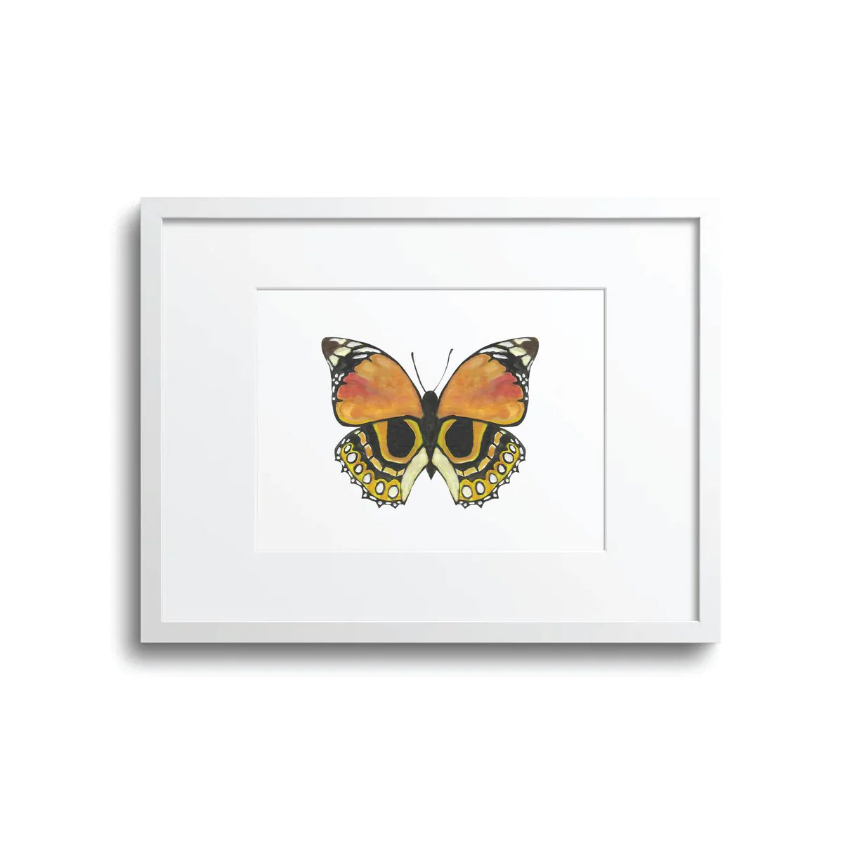 Orange Butterfly Art Print | Britt +Beks