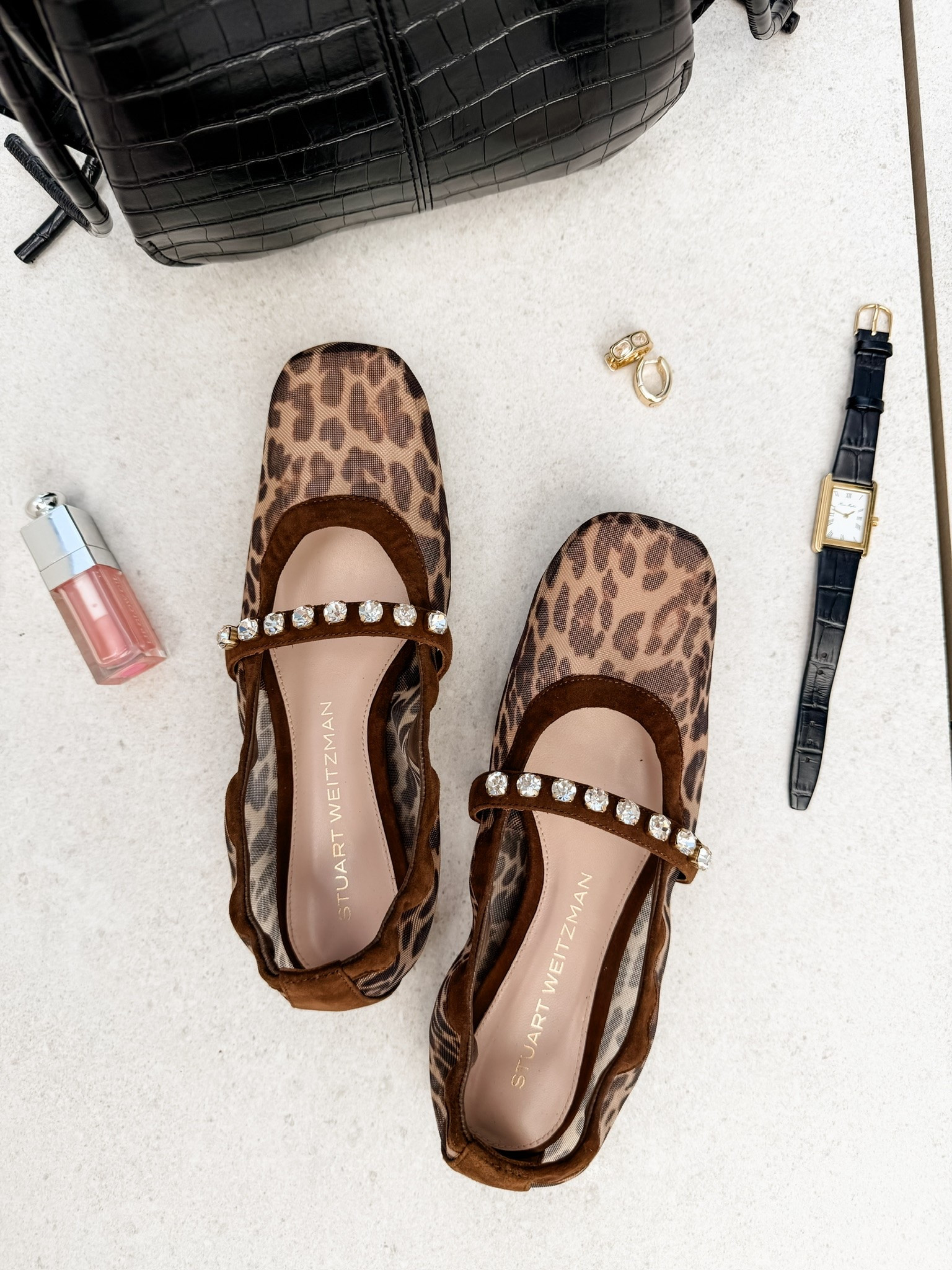 How fun are these flats?! I love a mesh Mary Jane flat; and these are such a fun take- the embellished strap! 👌🏼🐆 On sale now!

Loverly grey, Nordstrom anniversary sale, nsale 2026, Stuart weitzman, cheetah mesh flats, leopard Mary Jane flats, fall shoes, animal print women’s shoes

#LTKSeasonal #LTKSaleAlert