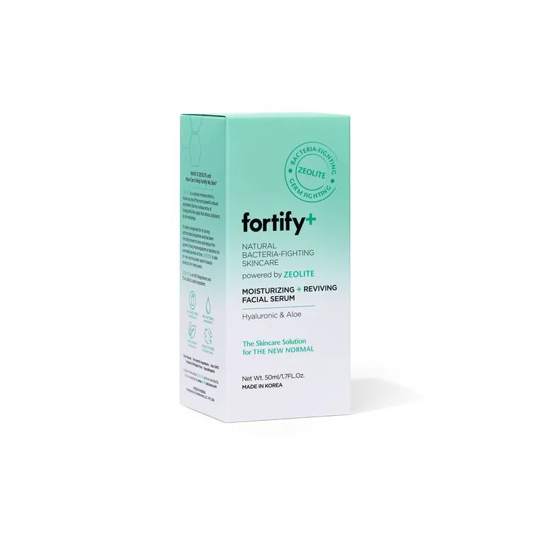 Fortify + Natural Germ-Fighting Skincare - Facial Serum W/ Hyaluronic Acid & Aloe - Moisturizing ... | Walmart (US)