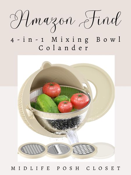 AMAZON FIND!	4-in-1 mixing bowl and colander!

#LTKhome #LTKfindsunder50